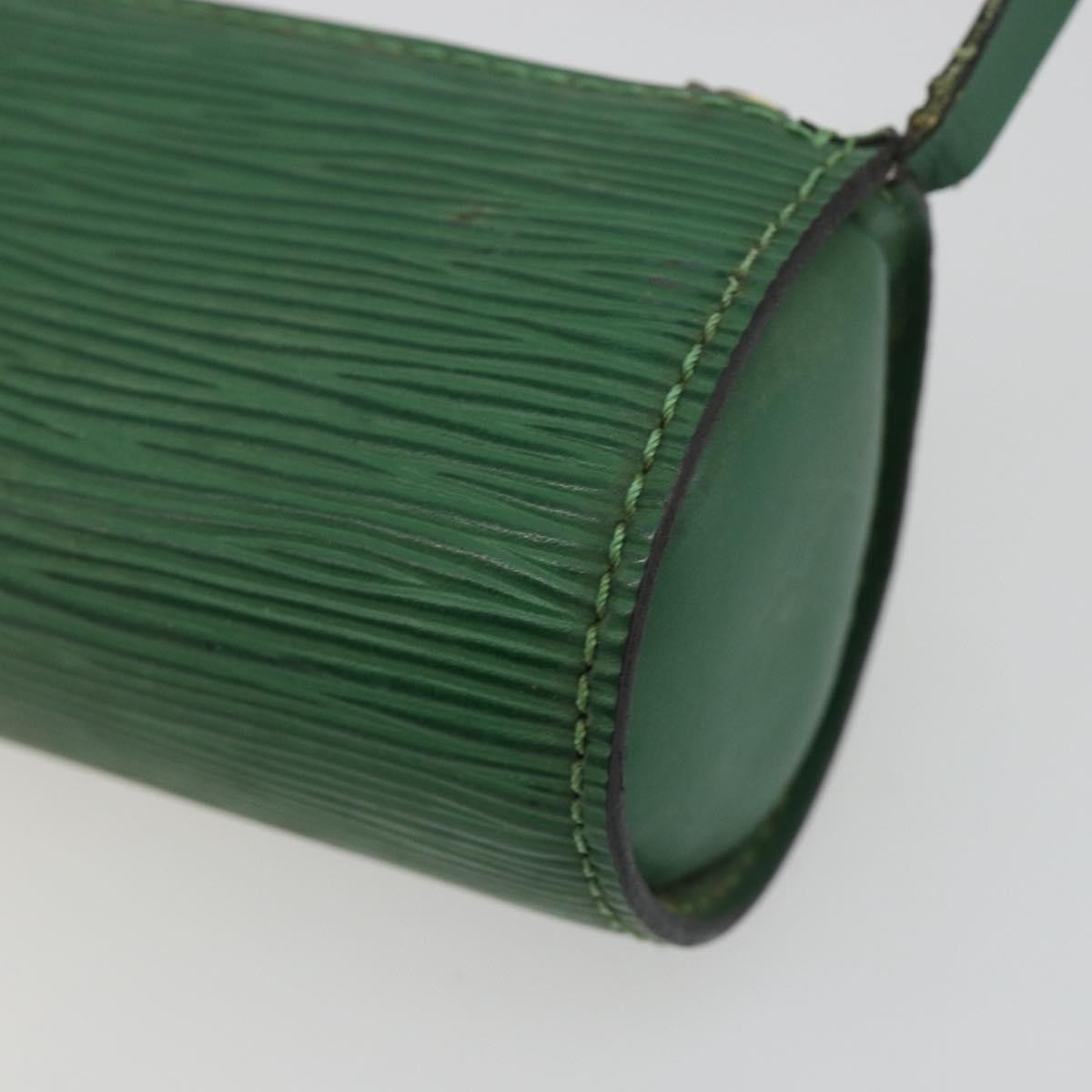 Louis Vuitton Soufflot Pochette Epi Leather, Green, Leather, Clutch