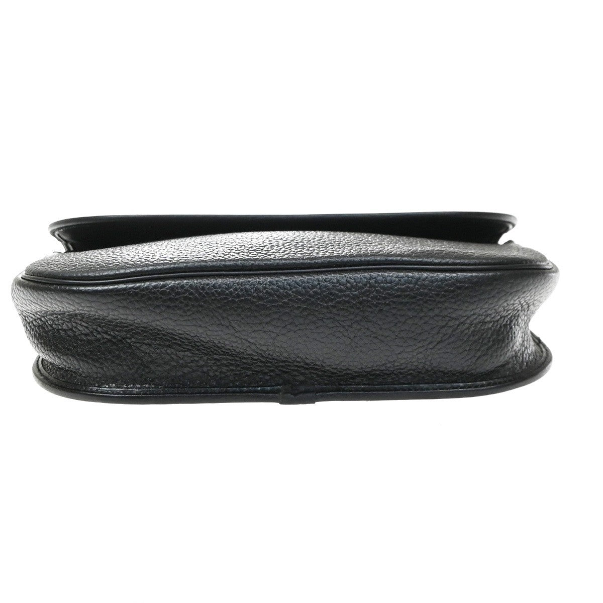 Christian Dior Vintage CD Flap Leather, Black, Leather, Shoulder Bag
