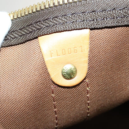 Louis Vuitton Keepall Bag Monogram Canvas, BROWN, CANVAS, Travel bag