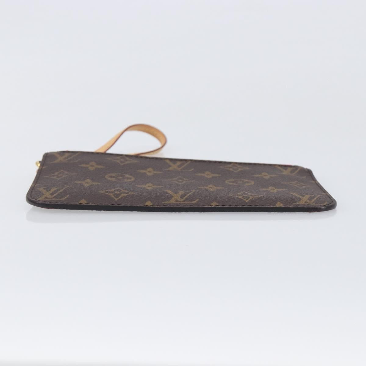 Louis Vuitton Neverfull Pochette Monogram Canvas, Brown, Canvas, Clutch