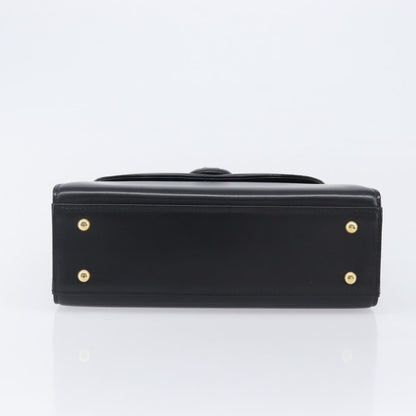 Givenchy Twist lock top handle Leather, Black, Leather, Handbag