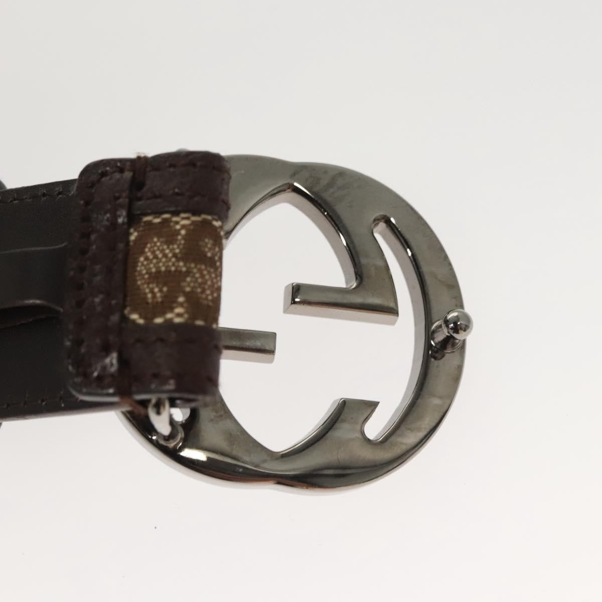 Gucci Interlocking G Belt GG Canvas, Beige, Canvas, Belt
