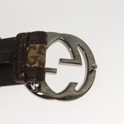 Gucci Interlocking G Belt GG Canvas, Beige, Canvas, Belt
