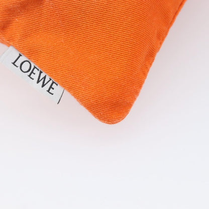 Loewe Paula Drawstring Printed Canvas, Orange, Canvas, Clutch