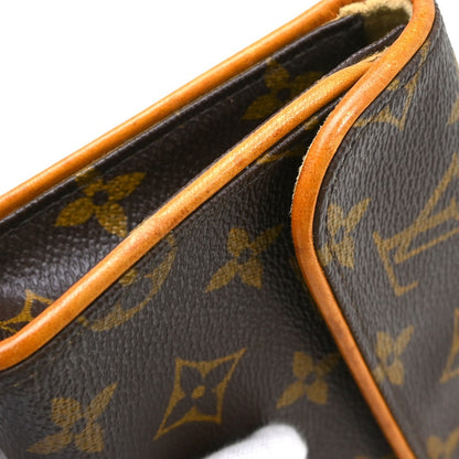 Louis Vuitton Florentine Monogram, Brown, Canvas, Clutch