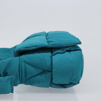 Bottega Veneta Padded Tech Cassette Intrecciato Nylon, Turquoise, Nylon, Crossbody Bag