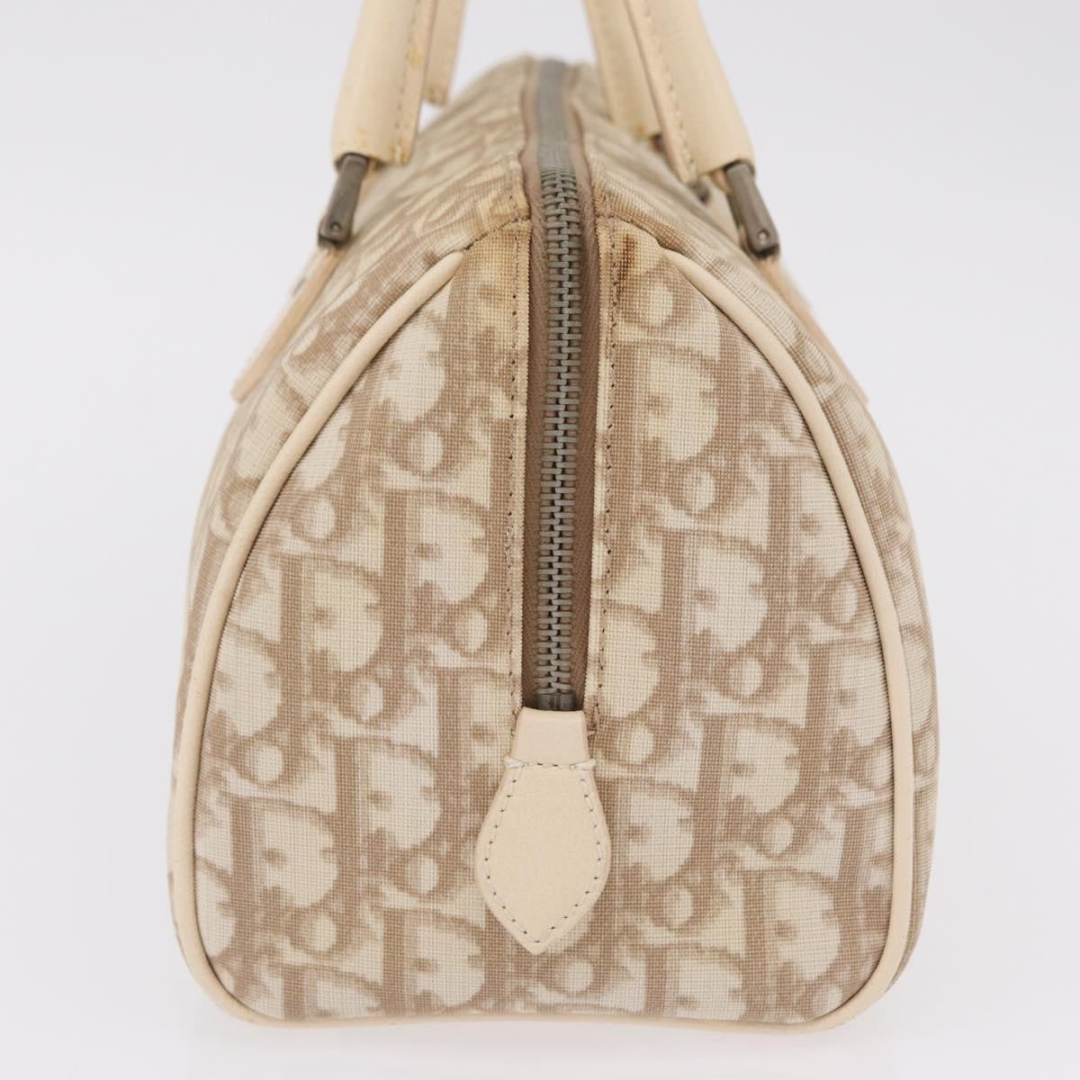Christian Dior Vintage Boston Diorissimo Canvas, Beige, Canvas, Handbag