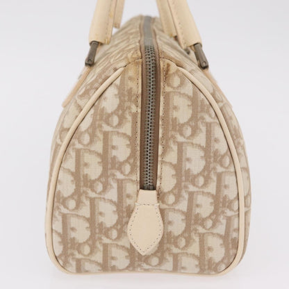 Christian Dior Vintage Boston Diorissimo Canvas, Beige, Canvas, Handbag