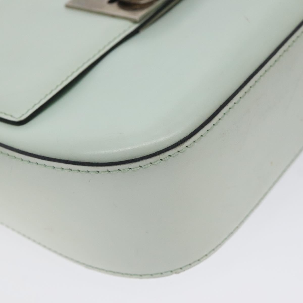 Celine Flap Shoulder Leather, Silver, Leather, Shoulder Bag