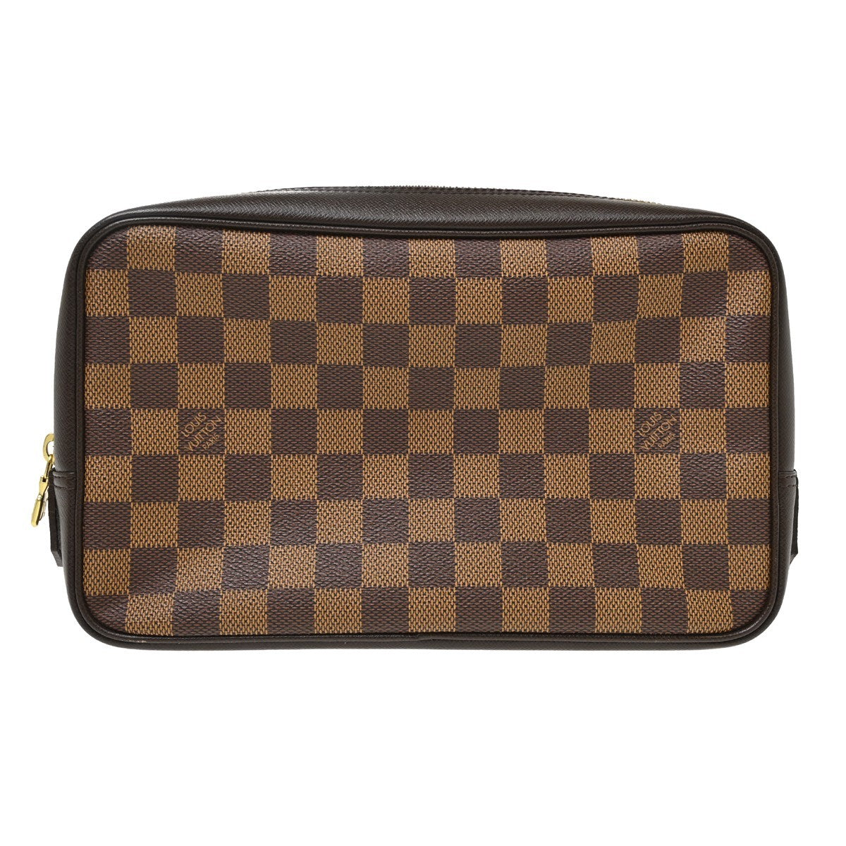 Louis Vuitton Trousse Toilette Damier Canvas, Brown, Canvas, Clutch