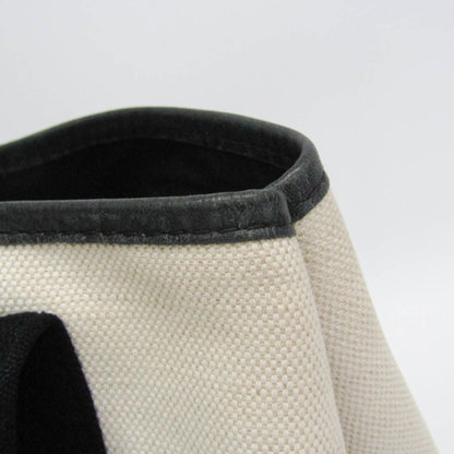 Balenciaga Navy Cabas Canvas with Leather, White, Canvas, Tote Bag