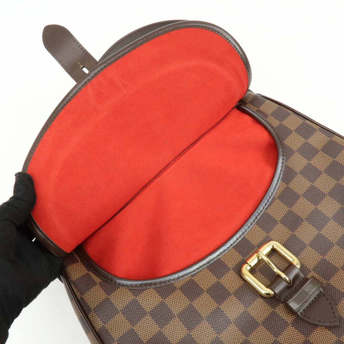 Louis Vuitton Highbury Damier, Brown, Canvas, Handbag