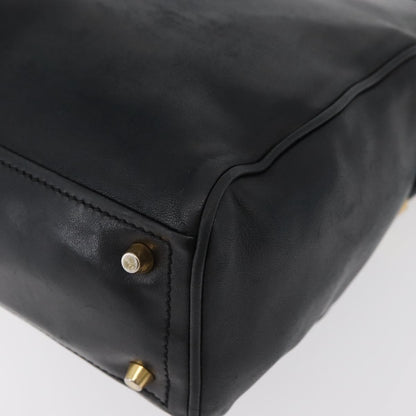 Prada Tote Leather, Black, Leather, Tote Bag