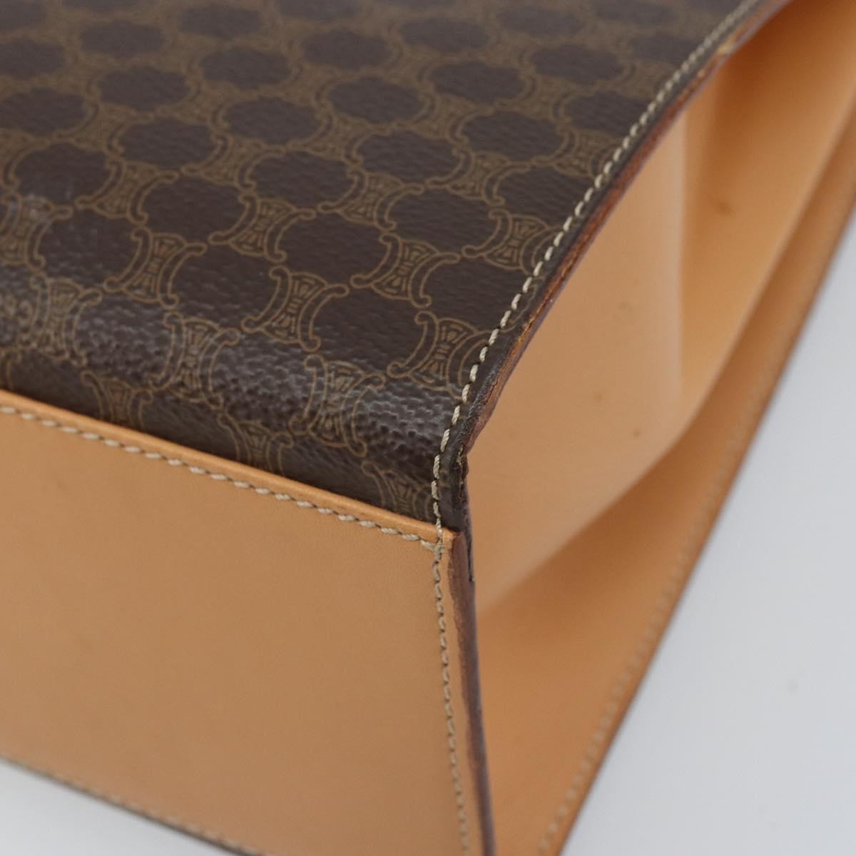 Celine Handbag Canvas, Brown, Canvas, Handbag