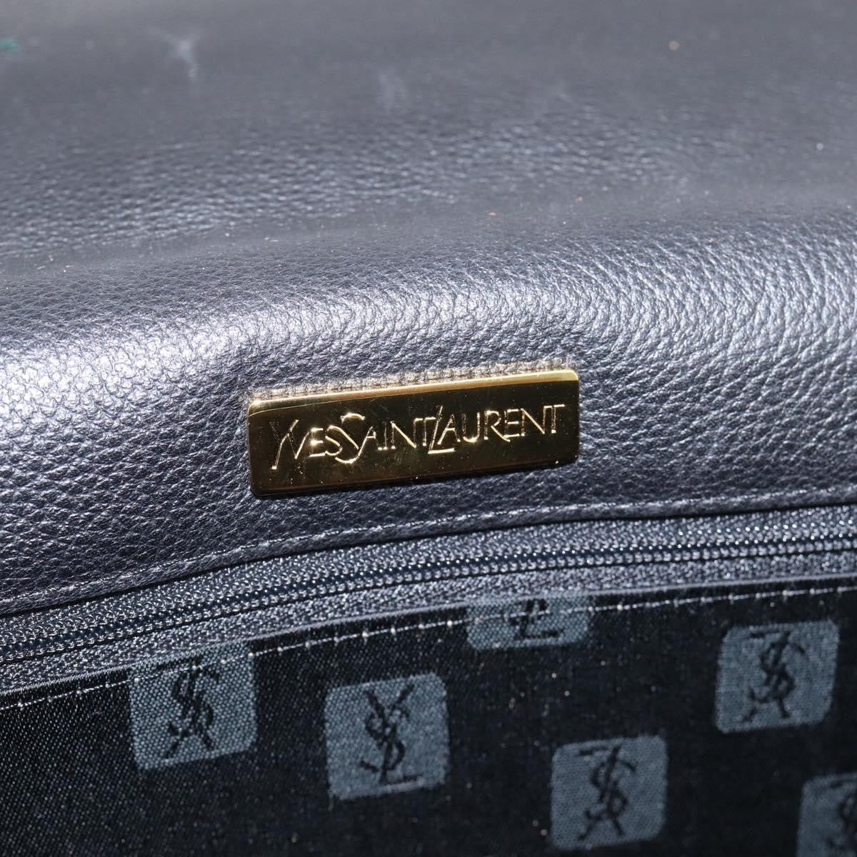 Saint Laurent Vintage Shoulder bag leather, Black, Leather, Shoulder Bag