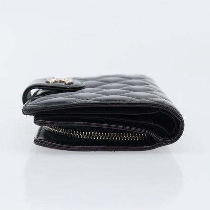 Chanel Brilliant CC French Quilted Patent, Black, Patent Leather, Wallet