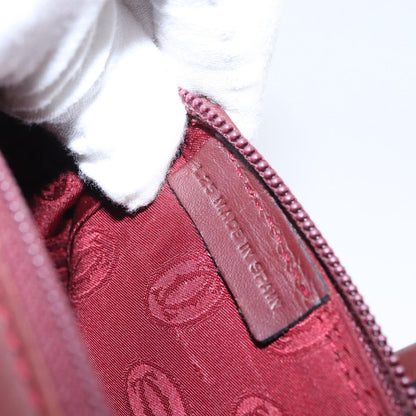 Cartier Must Line Leather, Burgundy, Leather, Handbag