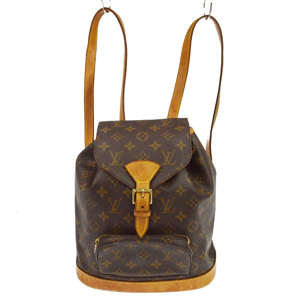 Louis Vuitton Vintage Montsouris Monogram Canvas, Brown, Canvas, Backpack