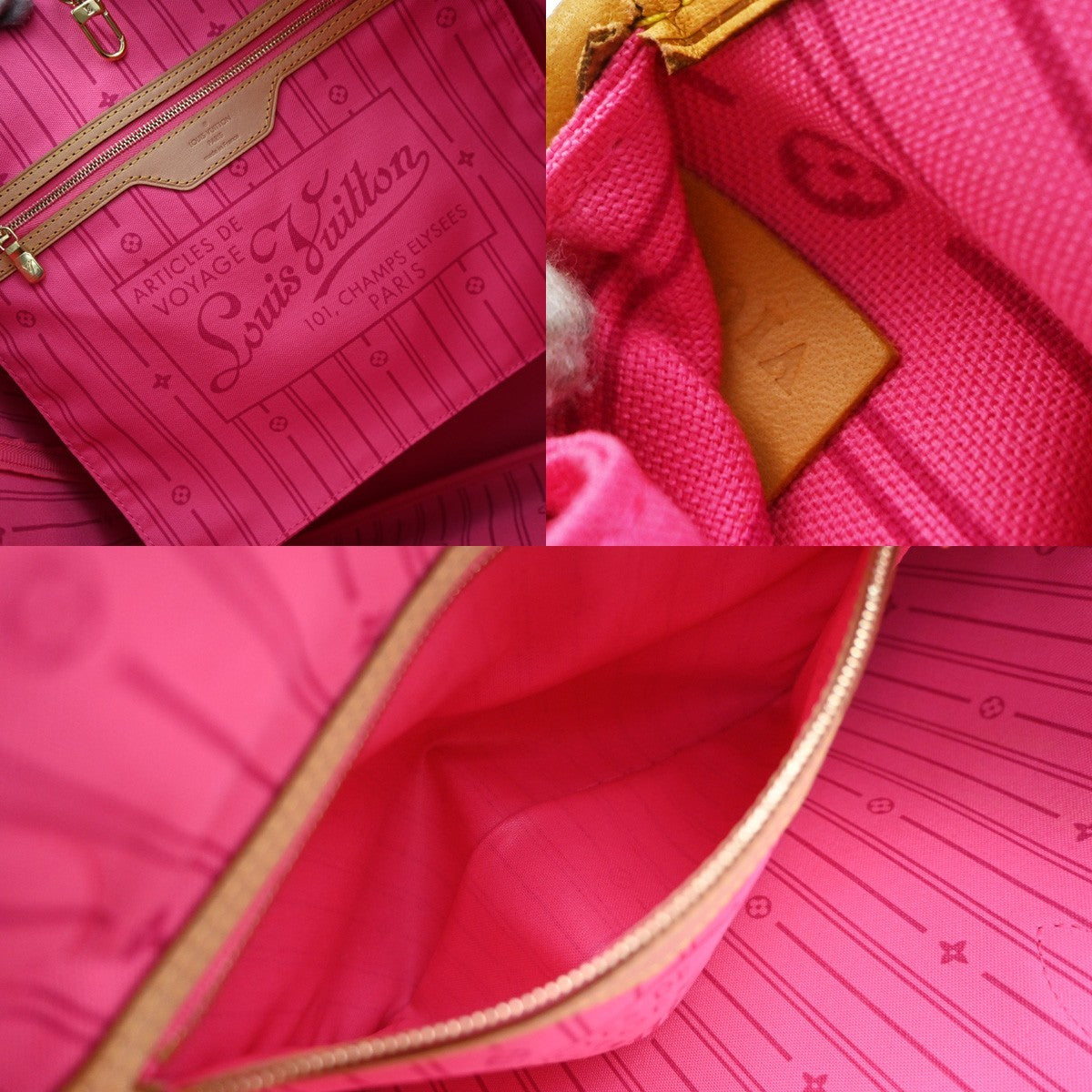 Louis Vuitton Neverfull Limited Edition Monogram Roses, Multicolour, Canvas, Tote Bag