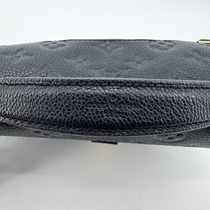 Louis Vuitton Pochette Metis Monogram Empreinte Leather, Black, Leather, Clutch