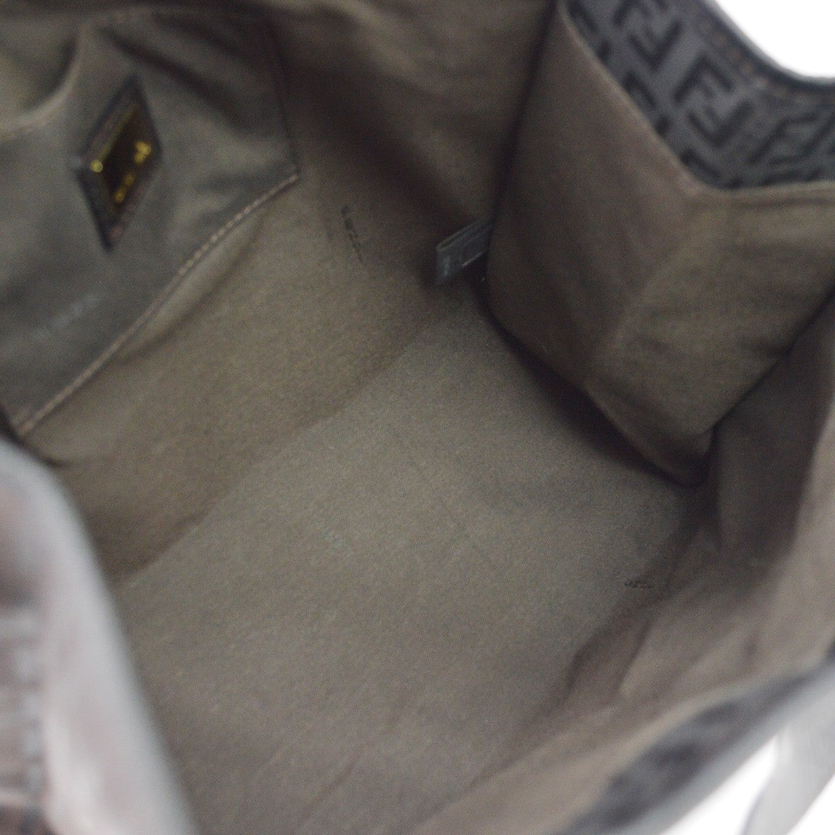 Fendi Vintage Zucchino Canvas, Black, Canvas, Tote Bag