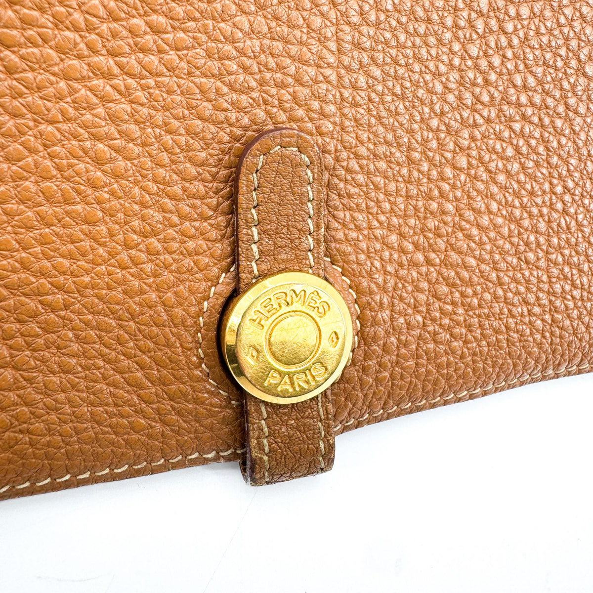 Hermes Dogon Compact Leather, Brown, Leather, Wallet