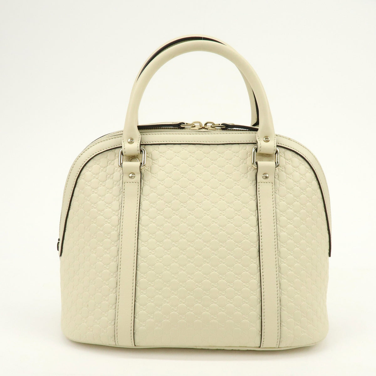 Gucci Convertible Dome Satchel Microguccissima Leather, Beige, Leather, Handbag
