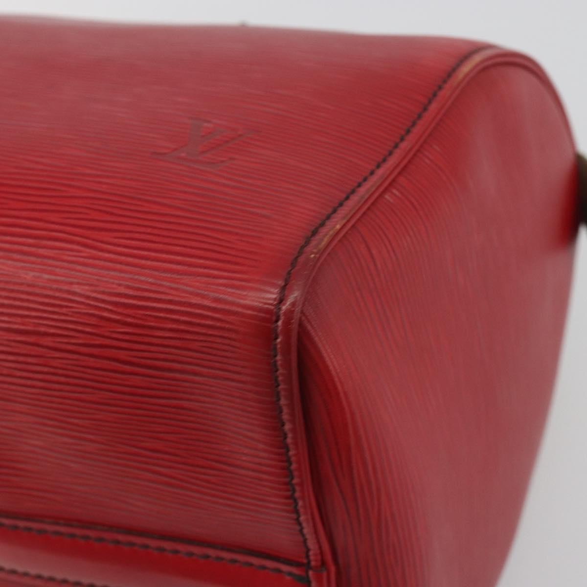 Louis Vuitton Speedy Epi, Red, Leather, Handbag