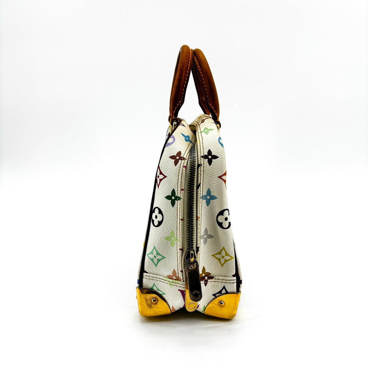 Louis Vuitton Trouville Monogram Multicolor, White, Canvas, Handbag