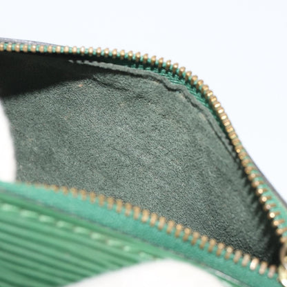 Louis Vuitton Soufflot Pochette Epi Leather, Green, Leather, Clutch