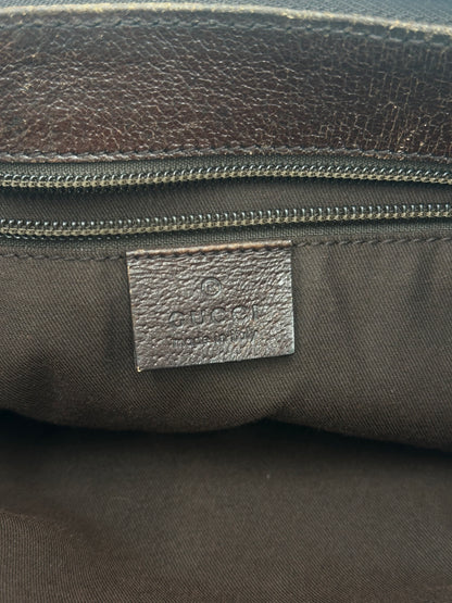 Gucci Front Pocket Messenger Bag GG Canvas, BEIGE, CANVAS, Shoulder bag