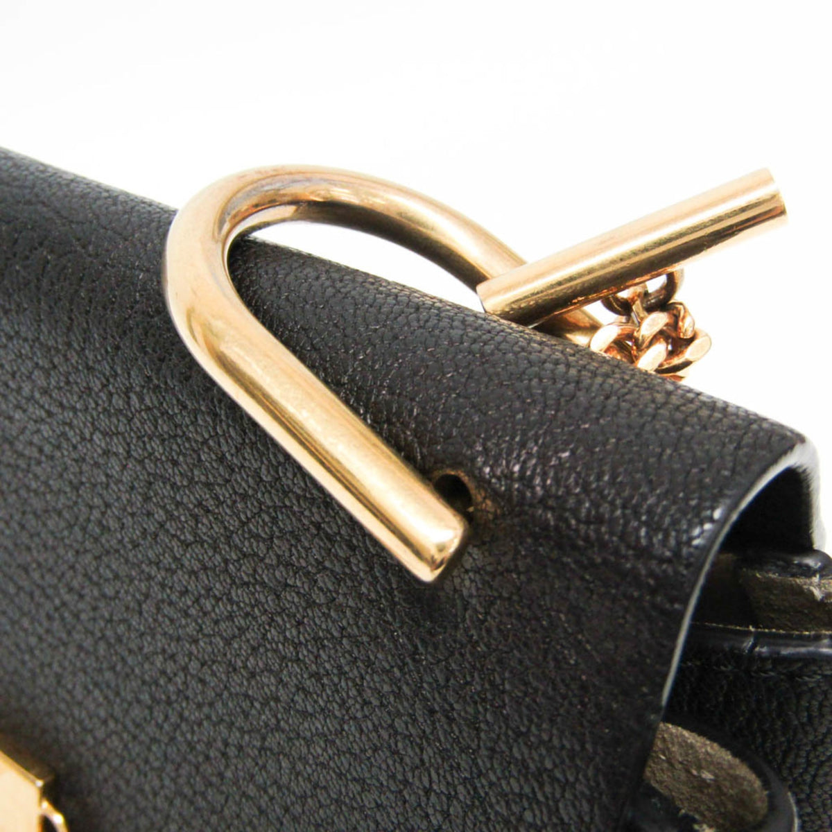 Chloe Drew Leather, Black, Leather, Crossbody Bag