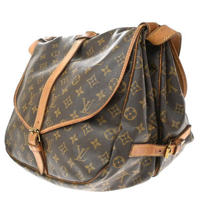 Louis Vuitton Saumur Monogram Canvas, Brown, Canvas, Shoulder Bag