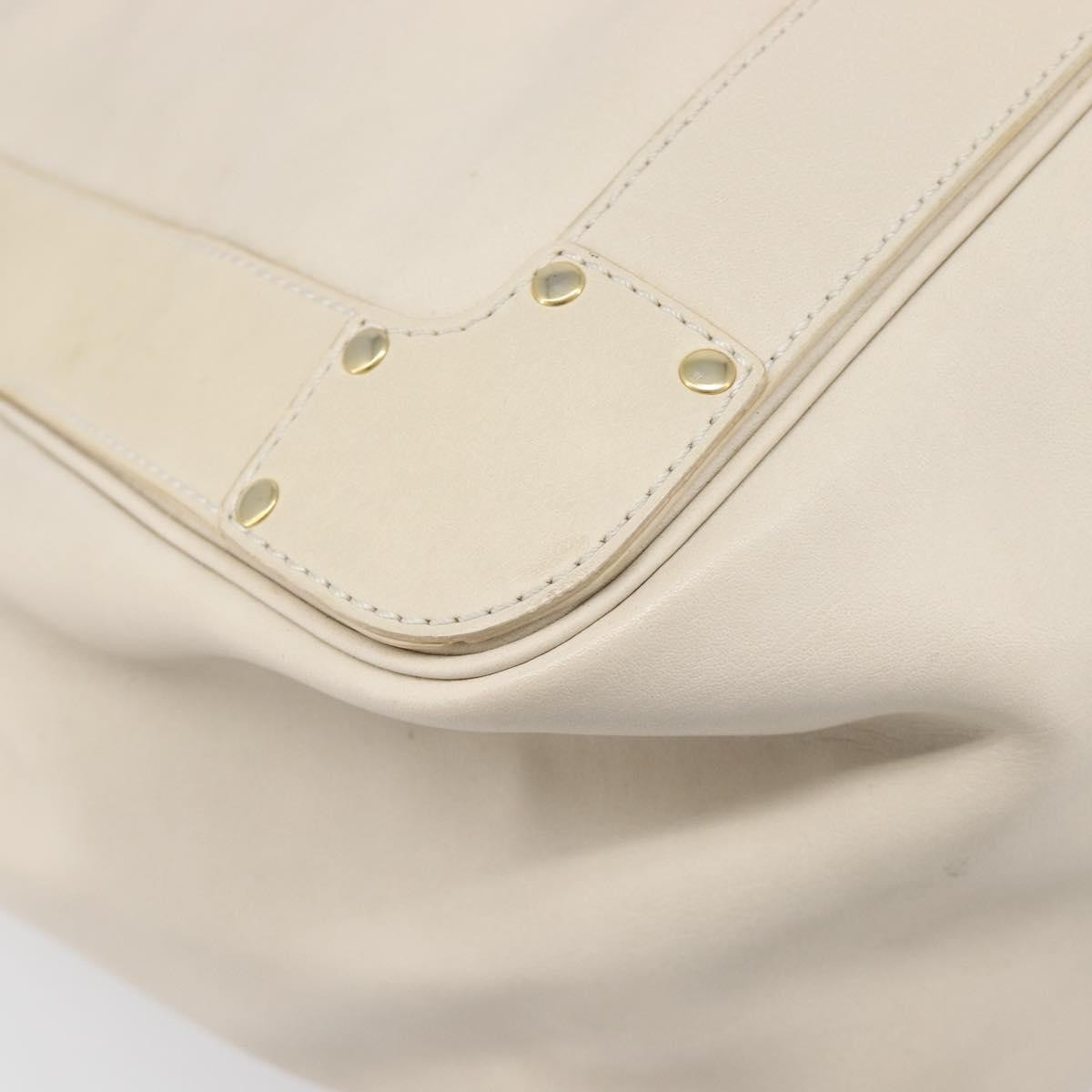 Chloe Eden Leather, White, Leather, Tote Bag