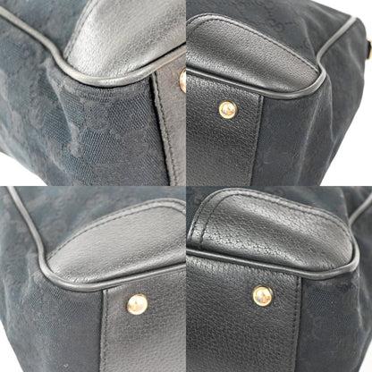 Gucci Princy Tote GG Canvas and leather, Black, Canvas, Tote Bag