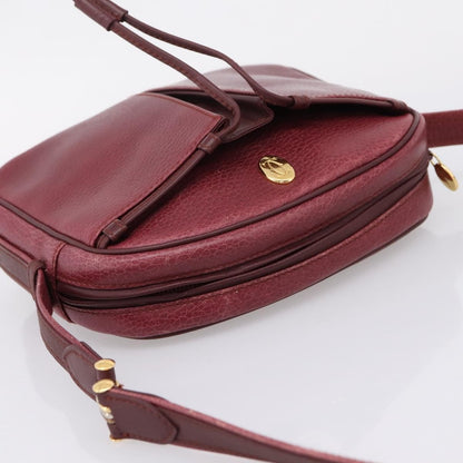 Cartier Tasseled Must de Cartier Leather, Burgundy, Leather, Shoulder Bag