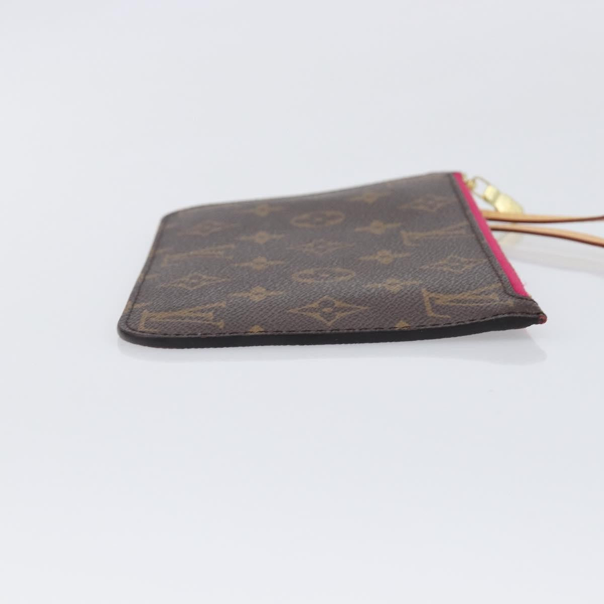 Louis Vuitton Neverfull Pochette Monogram Canvas, Brown, Canvas, Clutch