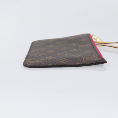 Louis Vuitton Neverfull Pochette Monogram Canvas, Brown, Canvas, Clutch