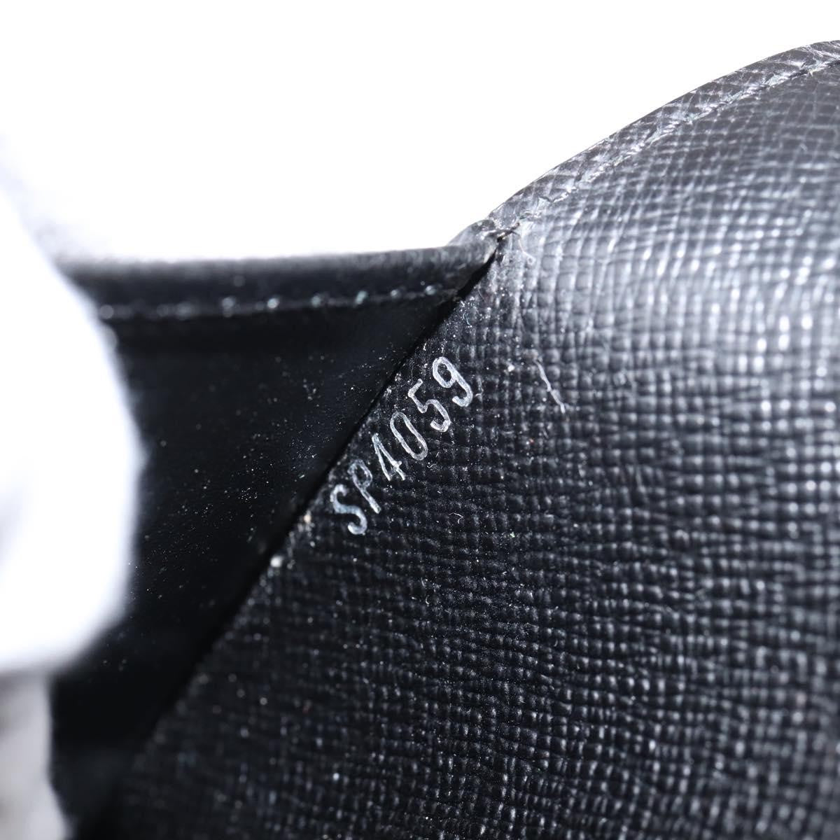 Louis Vuitton Agenda Cover Epi Leather, Black, Leather, Wallet