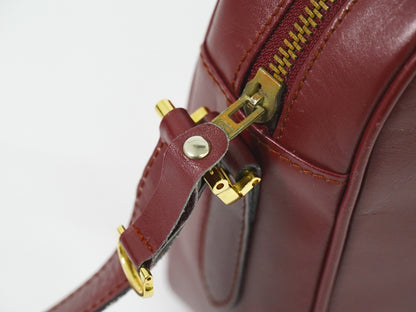 Cartier Must de Cartier Leather, Burgundy, Leather, Shoulder Bag