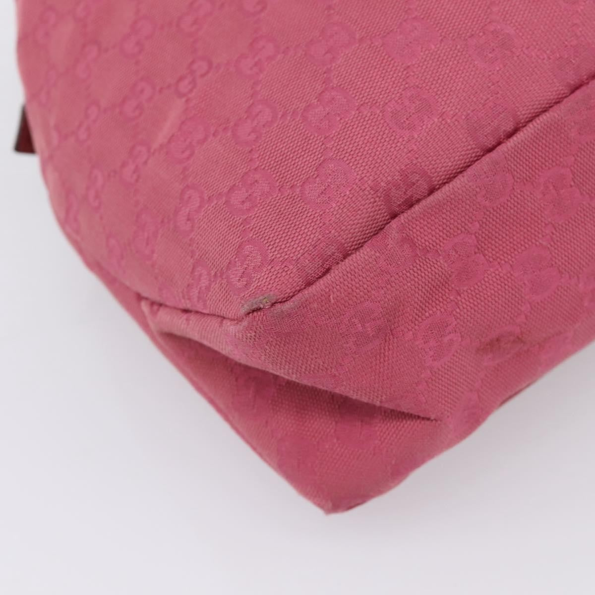 Gucci Horsebit Hobo GG Canvas, Pink, Canvas, Shoulder Bag