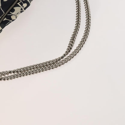 Chanel Kaleidoscope Chain Quilted Printed Satin, Black, Silk, Tote Bag