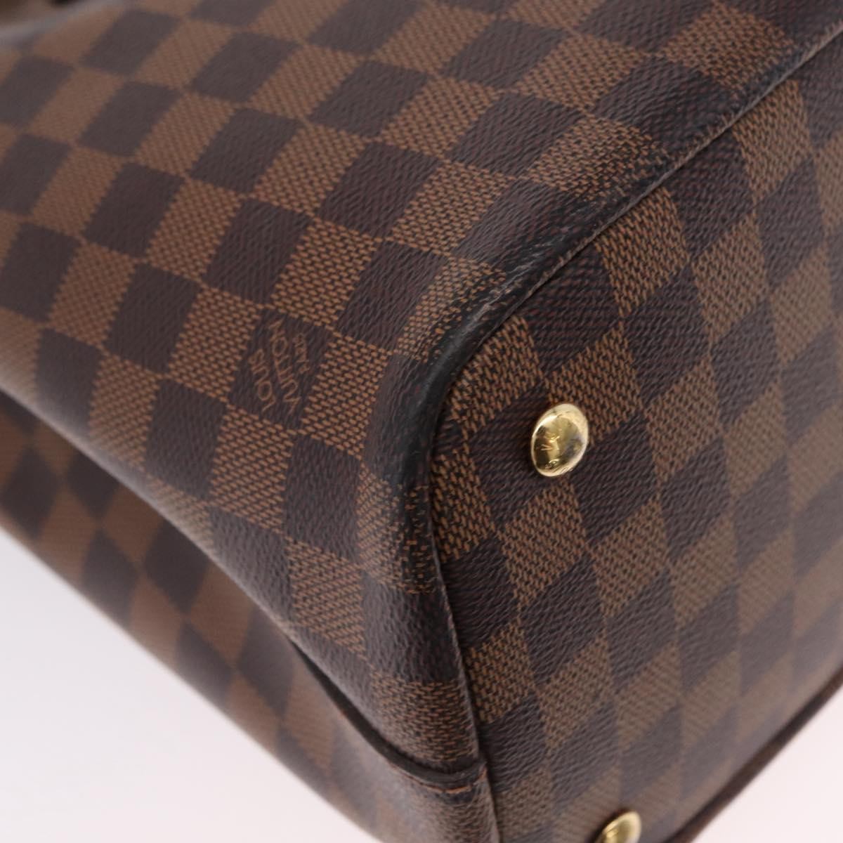 Louis Vuitton Kensington Damier, Brown, Canvas, Handbag