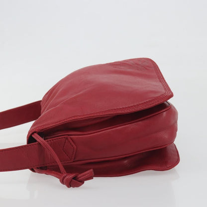 Loewe Anagram Leather, Red, Leather, Shoulder Bag