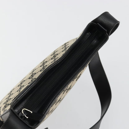 Gucci Web Strap Zip Messenger GG Canvas, Beige, Canvas, Handbag