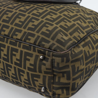 Fendi Vintage Zip Tote Zucca Canvas, Khaki, Canvas, Tote Bag