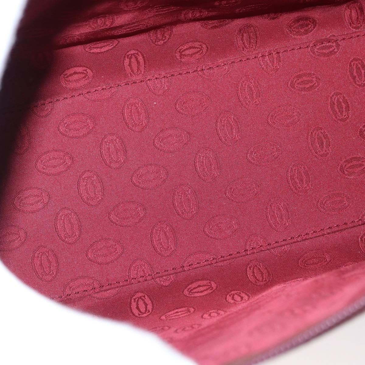 Cartier Must Line Leather, Burgundy, Leather, Handbag