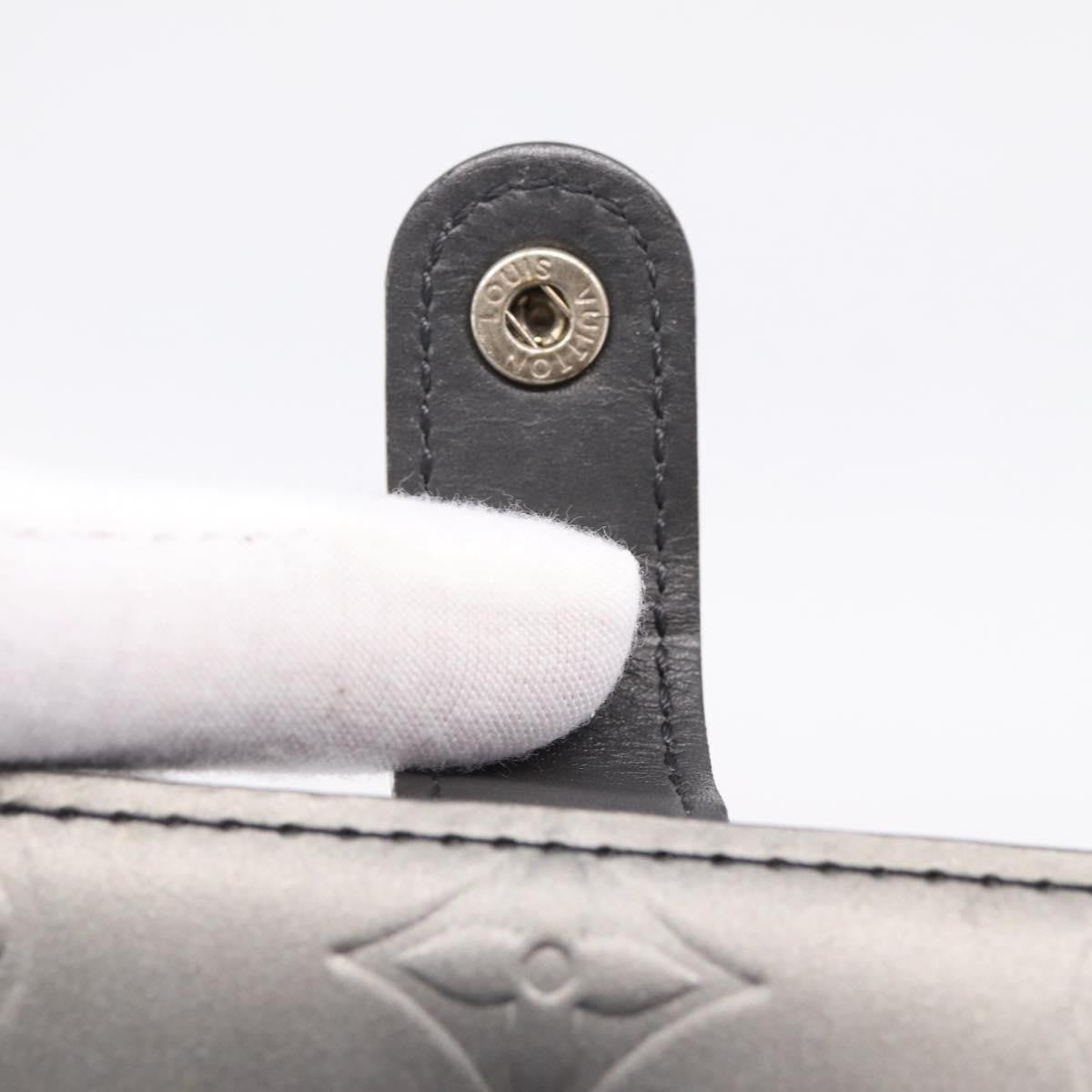 Louis Vuitton Agenda Cover Monogram Empreinte Leather, Gray, Canvas, Wallet