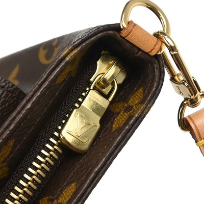 Louis Vuitton Partition Wristlet Clutch Monogram Canvas, Brown, Canvas, Clutch
