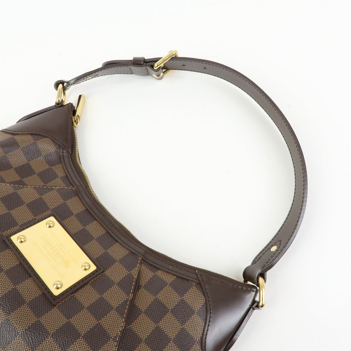 Louis Vuitton Thames Damier, Brown, Canvas, Handbag